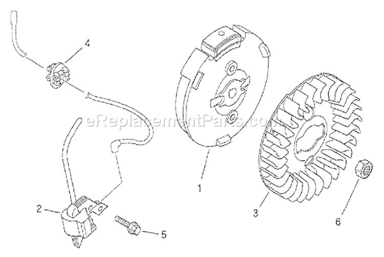 Page K Diagram and Parts List for 1776-0  Briggs and Stratton Generator